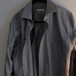 Joseph Abboud Gray Dress Shirt Classic Design